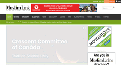 Desktop Screenshot of muslimlink.ca