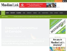 Tablet Screenshot of muslimlink.ca
